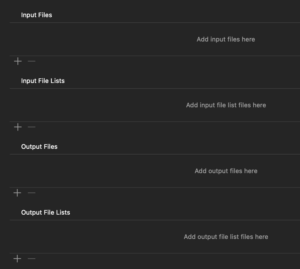 Run Script dependencies
